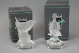 2 Goebel Crystal Figurines