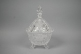 Cut Crystal Candy Dish With Lid