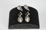 2 Pair Of .925 Sterling Silver Ear Rings