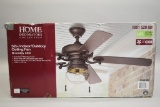 Home Decorators 52in Indoor / Outdoor Ceiling Fan Bromley LED