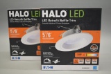2 Halo LED Retrofit Baffle Trim