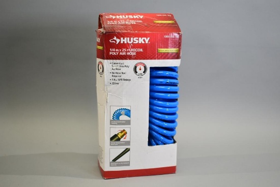 Husky 1/4in 25ft Recoil Poly Air Hose