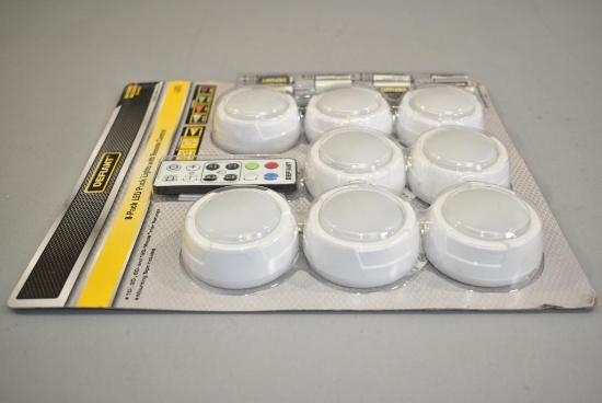Defiant 8-Pack LED Puck Lights With Remote Control