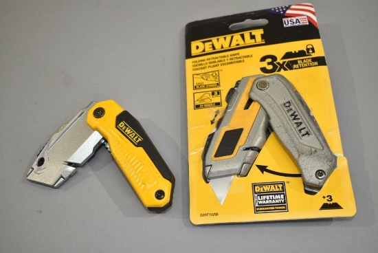 2 Dewalt Folding Retractable Knives