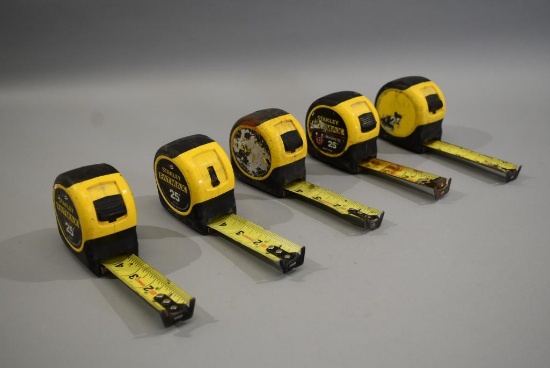 5 Stanley Fat Max 25ft Tape Measures