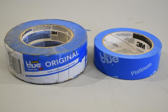 2 Rolls Of Blue 3M Masking Tape
