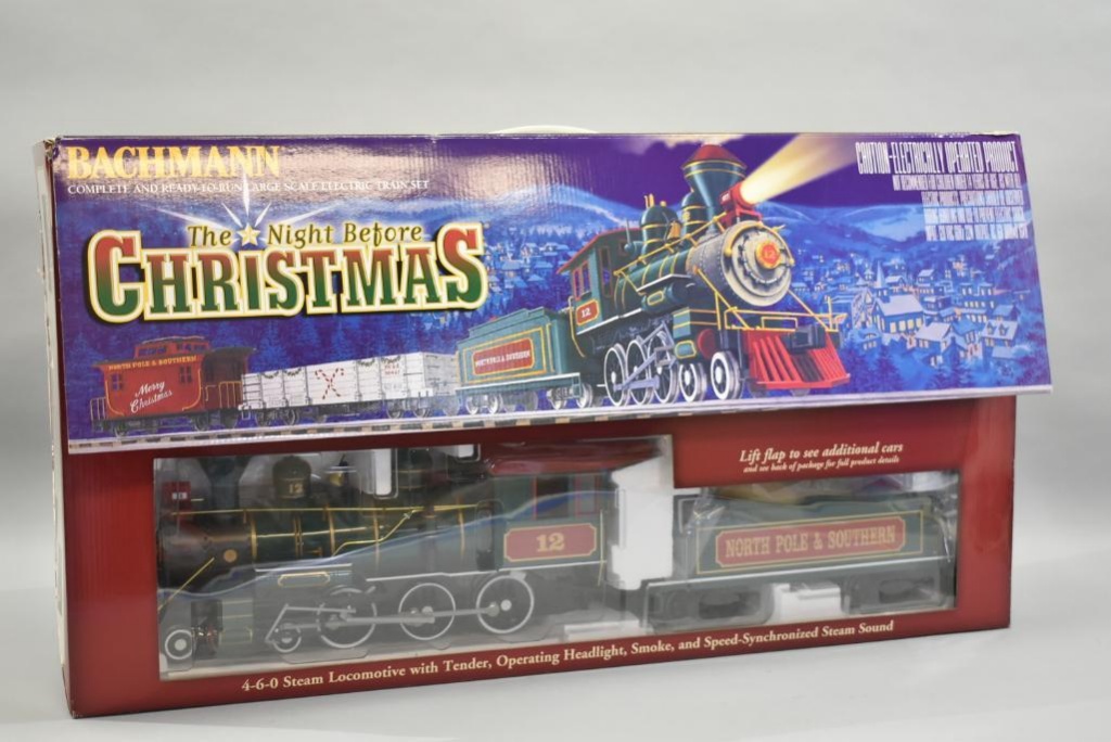 night before christmas train set