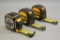 3 Dewalt 35ft Tape Measures