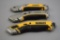 3 Dewalt Retractable Knives