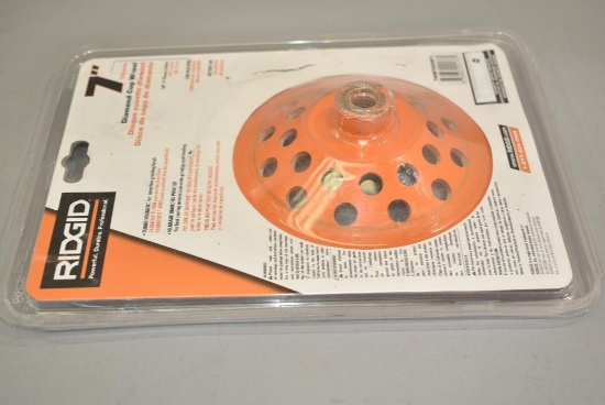 Rigid 7in Diamond Cup Grinder Wheel