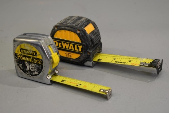 2 Dewalt 16ft Tape Measure
