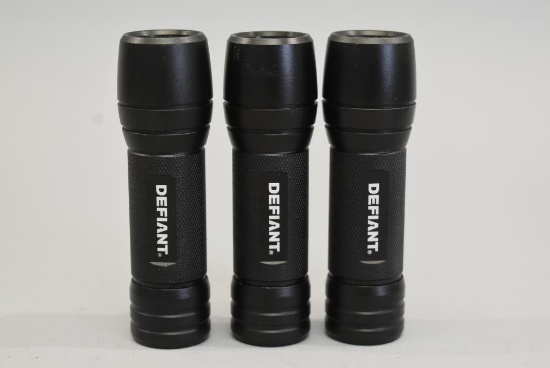 3 Defiant LED Flashlights