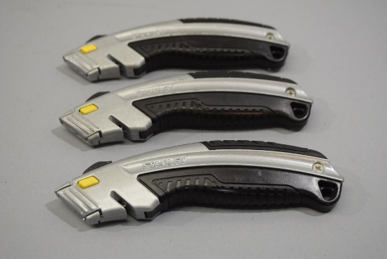 3 Stanley Retractable Knives