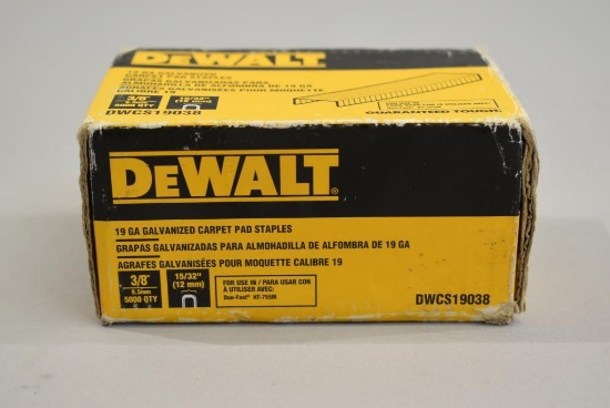 Dewalt 19 GA Galvanized Carpet Pad Staples