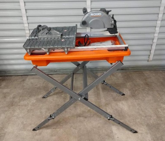 Ridgid 7in Job Site Wet Tile Saw with Stand