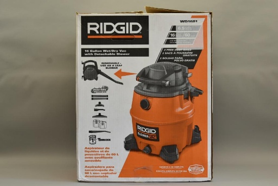 Ridgid 16 Gallon Wet/Dry Shop Vacuum