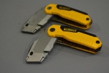 2 Dewalt Folding Retractable Knives