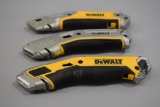 3 Dewalt Retractable Knives