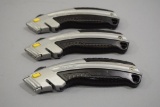 3 Stanley Retractable Knives