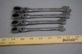 4 Husky Flex Head Racheting Wrenches