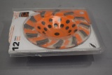 Rigid 12 Segment Diamond Cup Grinding Wheel