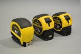 3 Stanley 25ft Tape Measures