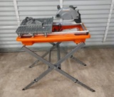 Ridgid 7in Job Site Wet Tile Saw with Stand