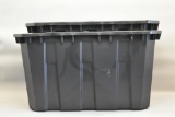 2 Husky Plastic Storage Totes
