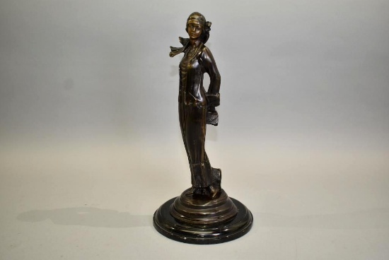 Bronze Lady Statue