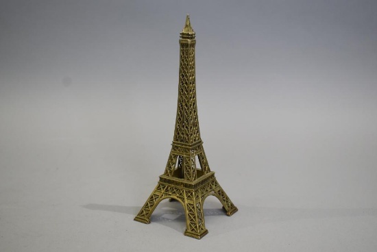 Vintage Brass Eiffel Tower Statue