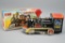 Vintage Battery Operated Locomotive Tin Toy