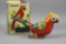 Vintage Jumping Parrot Wind Up Tin Toy