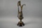 Vintage Persian Brass And Marble Coffee Ewer