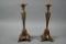 2 Brass Candle Stick Holders