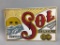 Cerveza Sol Metal Beer Sign