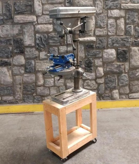 Fleetwood Heavy Duty Drill Press With Rolling Stand