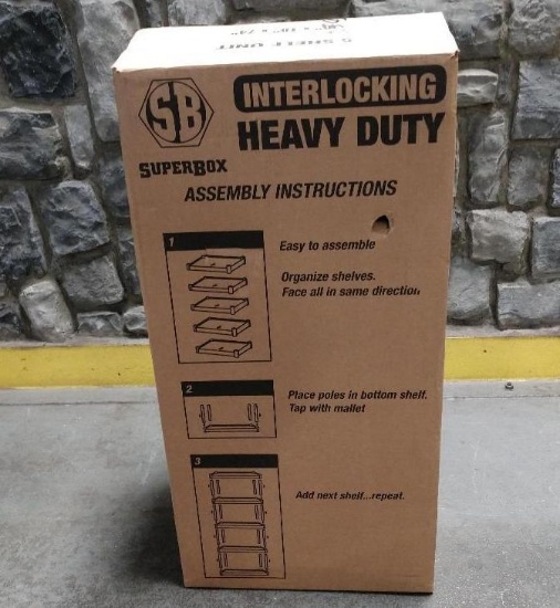 NEW Interlocking Heavy Duty Shelving Unit