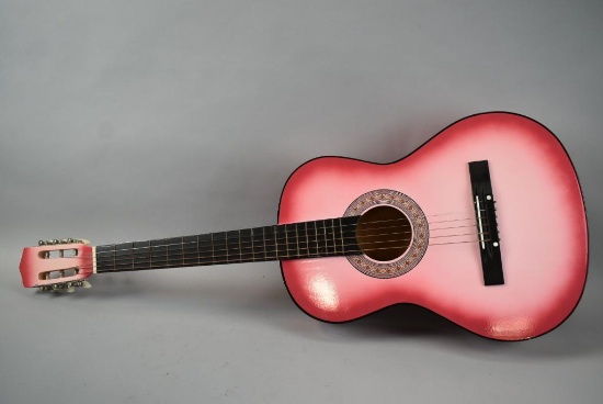 Pink Beginers Acoustic Guitar