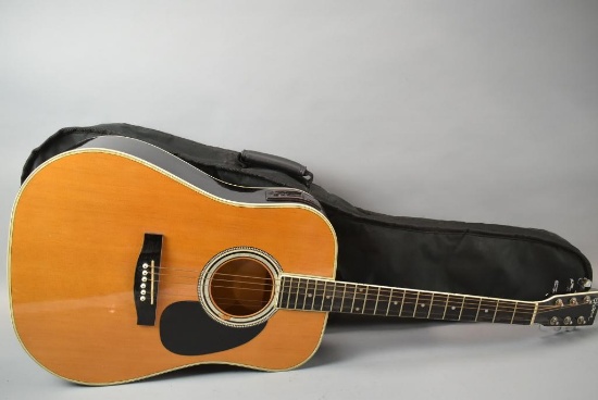 Electric Acoustic Guitar With Carrying Case