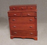 Vintage 8 Drawer High Boy Chest