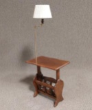 Lamp Table Magazine Rack