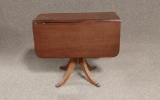 Vintage Mahogany Wood Drop Leaf Table