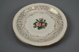 Tudor Rose Georgian China 22 Karat Gold Collectors Plate