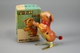 Vintage Jumping Dog Tin Wind Up Toy