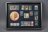 Framed Telaviv Stamp Collection