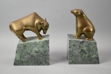 Wall Street Bull And Bear Bookends