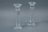 2 Crystal Candle Stick Holders