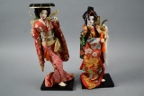 2 Japanese Geisha Dolls