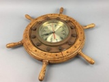 Vintage Ships Wheel Clock