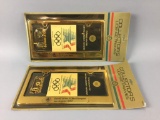 2 1984 Los Angeles Olympics License Plate Holders